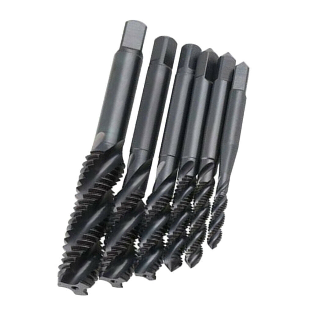 5 PCS 75mm HSS Hex Shank Spiral Point Twist Drill Spiral Flute 2-in1 Combination