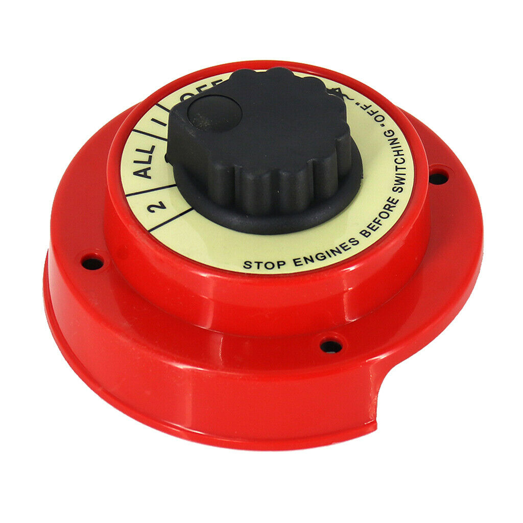 Battery Selector Switch, 6-32 V Dual Batteries Power Selection Switch for Car,