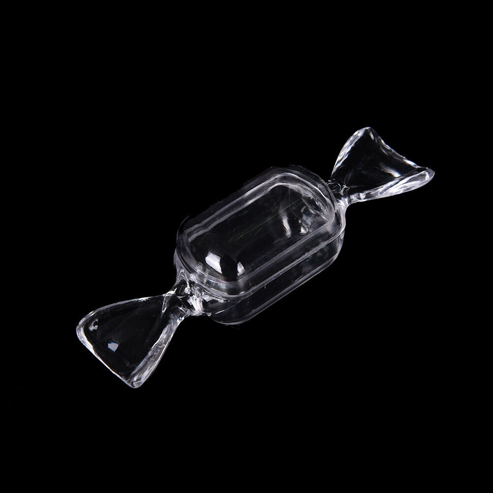 10x Transparent Clear Plastic Sweet Shaped Candy Boxes Case Storage Container TL