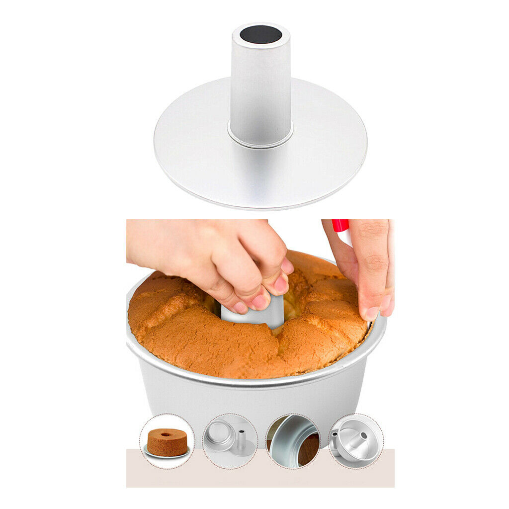 2 Sets 8Inch Chiffon Cake Mold Nonstick Angel Food Cake Pan Easy to clean