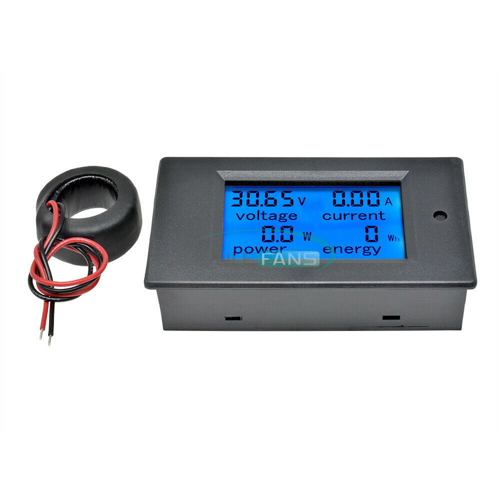 Digital Voltage Volt Current Meter Panel Power Energy LCD AC 80-260V 0-100A