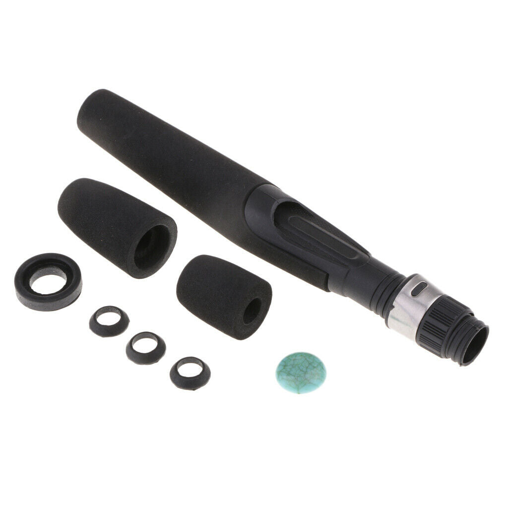 Black Foam EVA  Fishing Rod Handle Kit Long Rod Building Split Grips