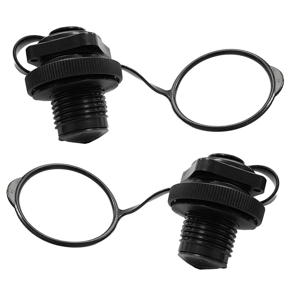 1 Pair Air Valve Caps Screw For Inflatable Boat Fishing Boats Raft Airbed