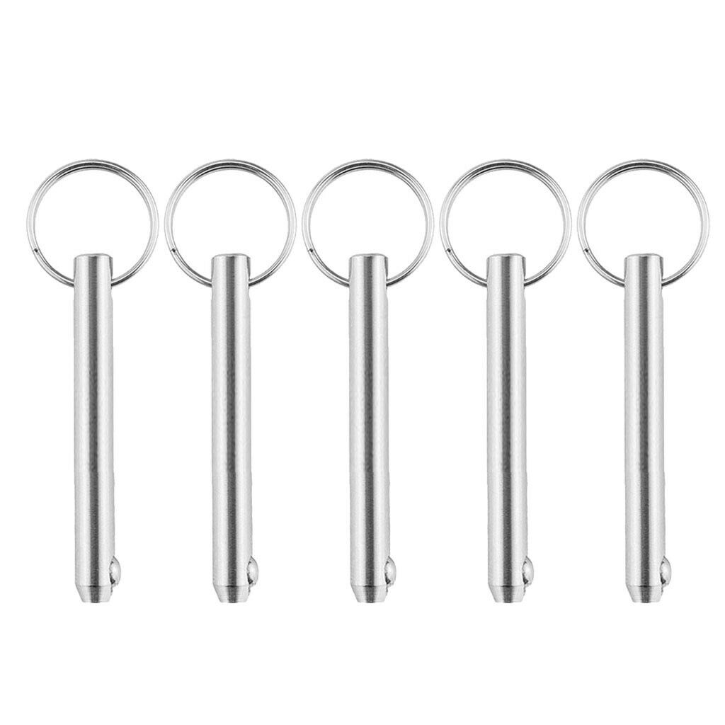 5pcs Boat Marine Kayak Quick Release Pin 316 Stainless Steel 10 x100mm