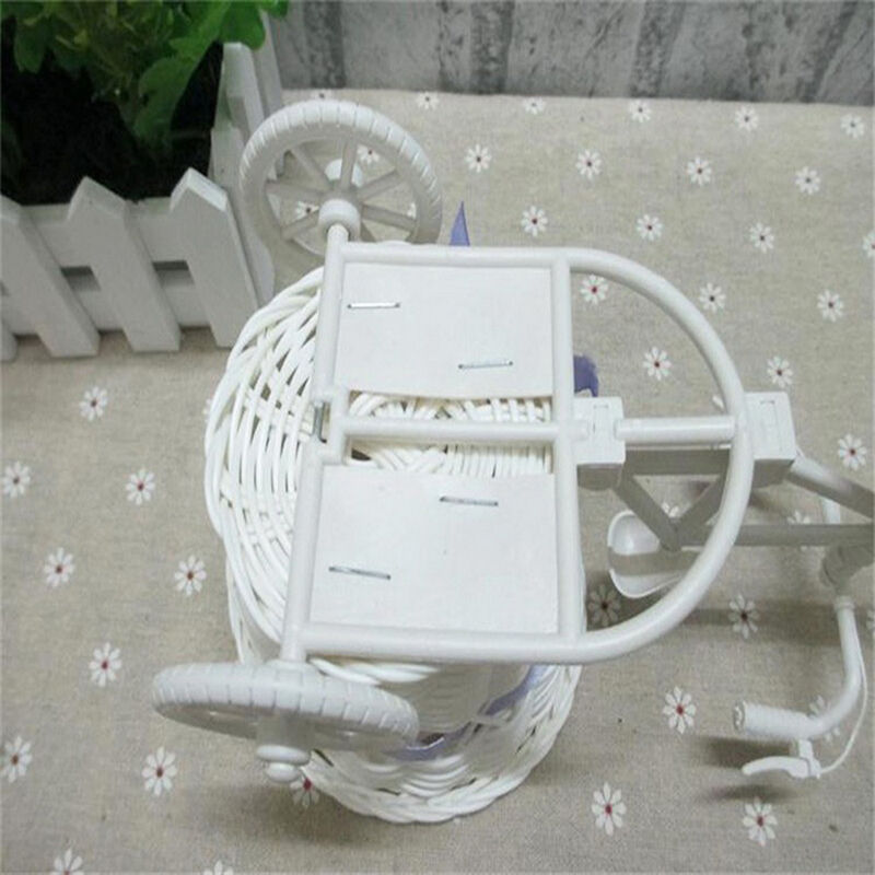 Plastic Tricycle Bike Design Flower Basket Container For Home Wedding Dec.l8