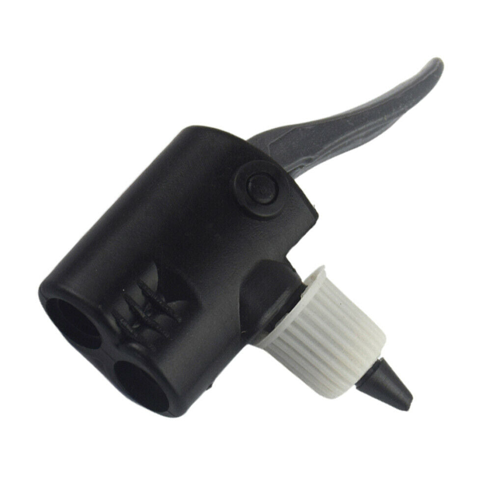 Pump Dual Head Schrader Adaptor Converter  Foot Pump Inflator Nozzle Part