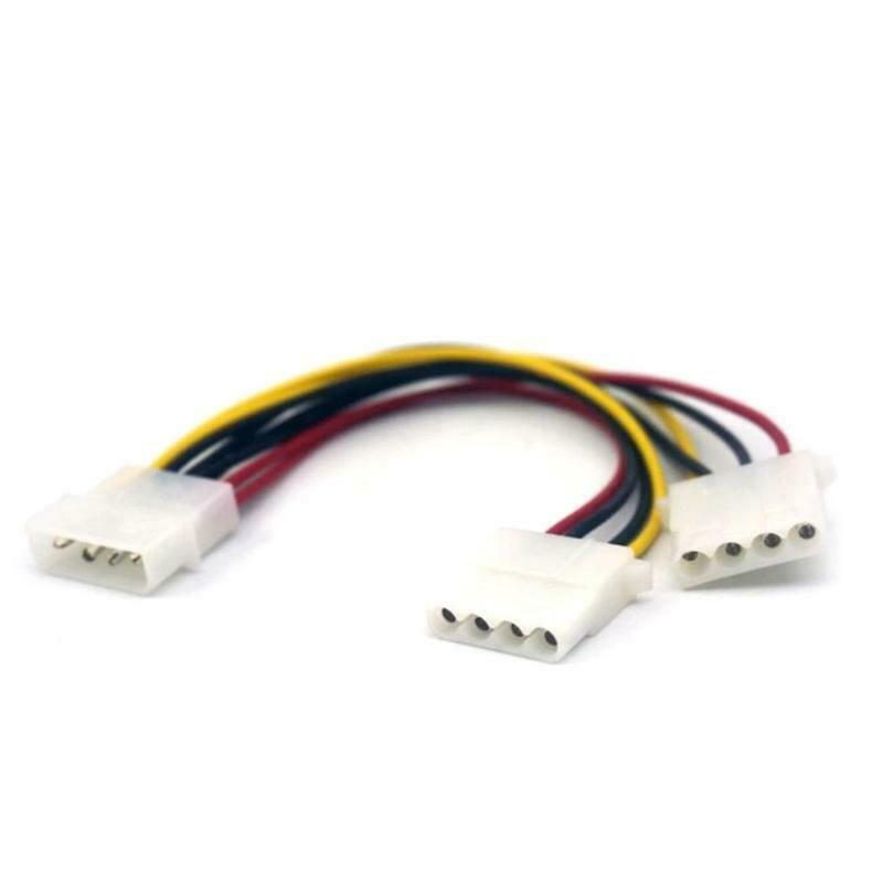 Hard Drive Optical Drive Interface Cable 20cm 4 Pin One In Two 2 Way PSU Power
