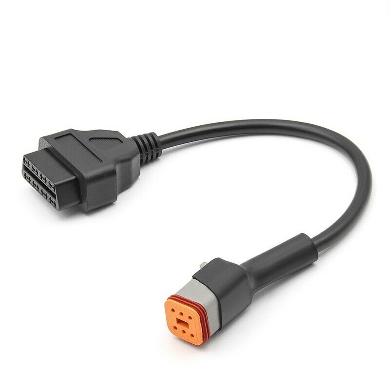 6 To 16 Pin Motorcycle Diagnostic Cable Motorbikes OBD2 Extension Connector OBD5