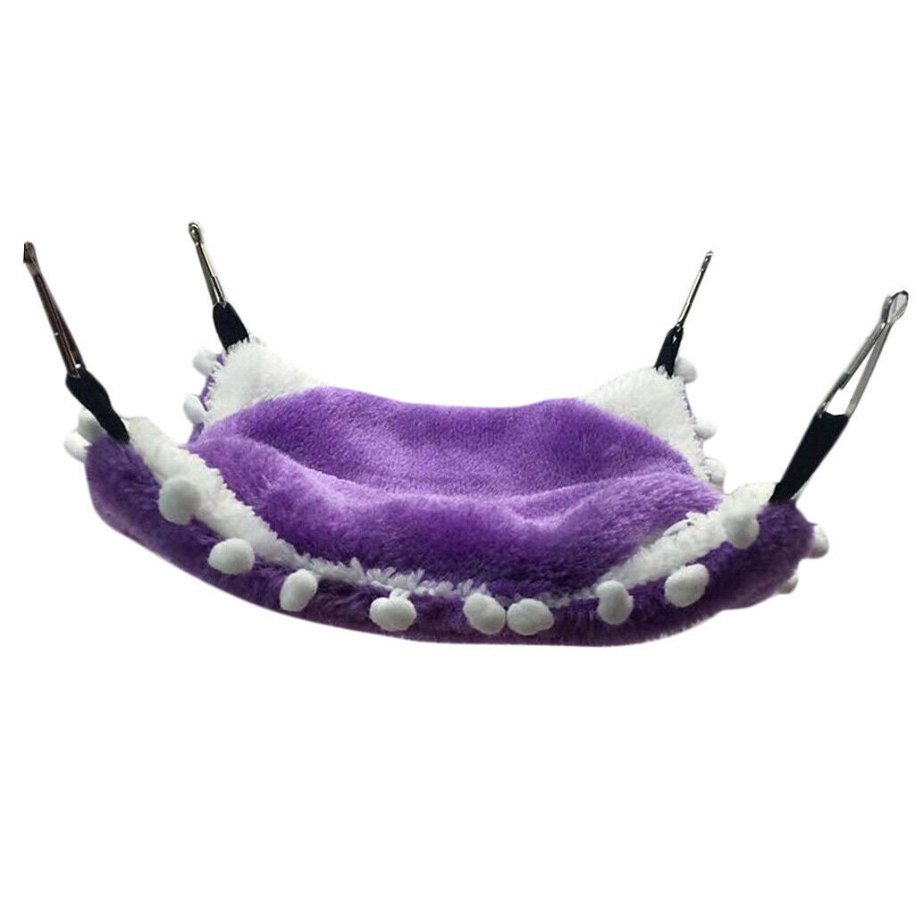 Small Animals Warm Hammock Hamster Sleep Bed For Small Pet Purple-S