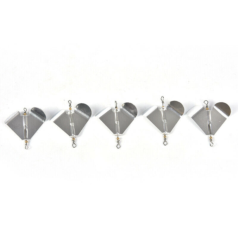 5Pcs Rotating Blade Fishing Metal Spinner Bait Spoon Fishing Wobblers Tac.l8