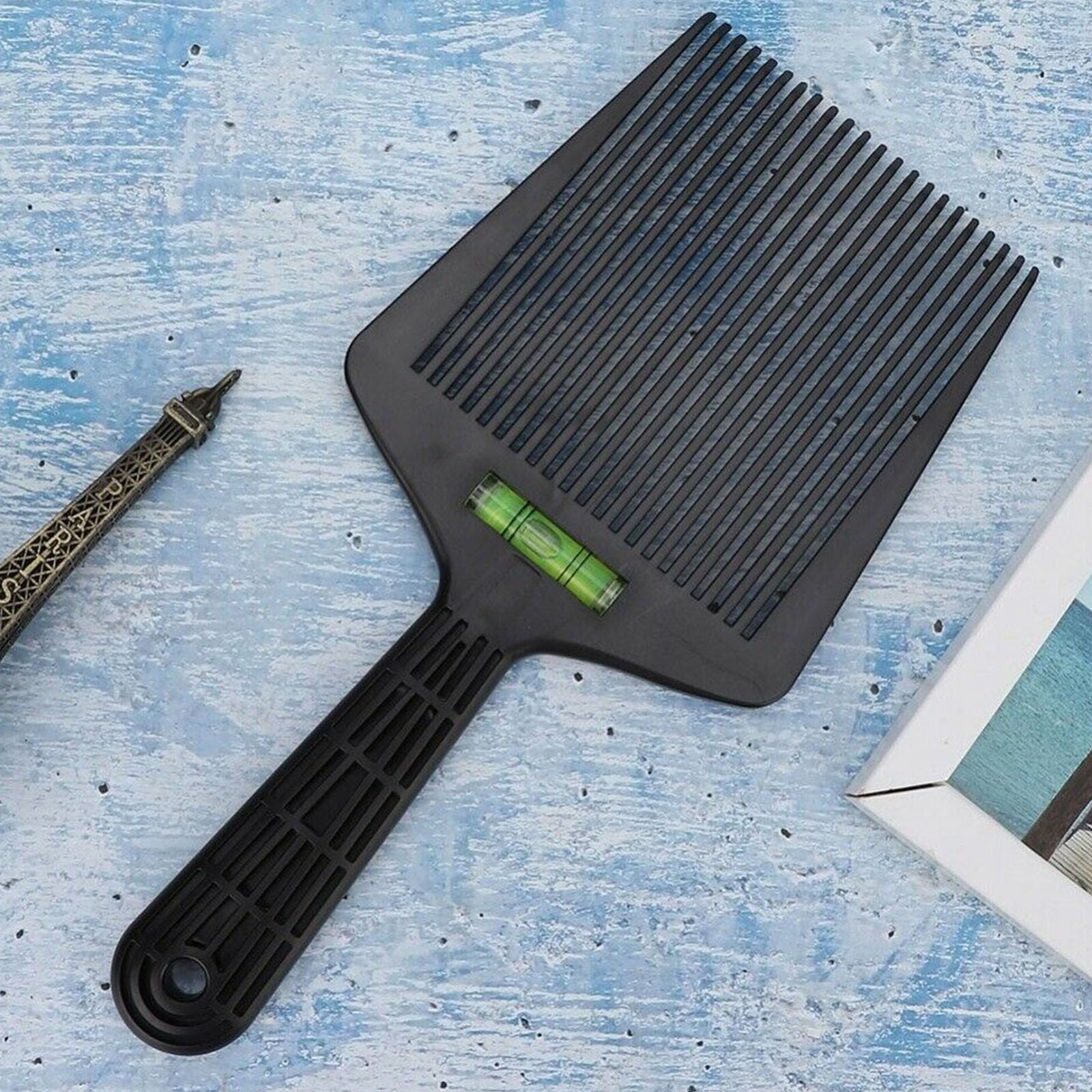 Hair Cut Flat Top Guide Comb Level Large Teeth Flattopper Straight+Liquid Bubble