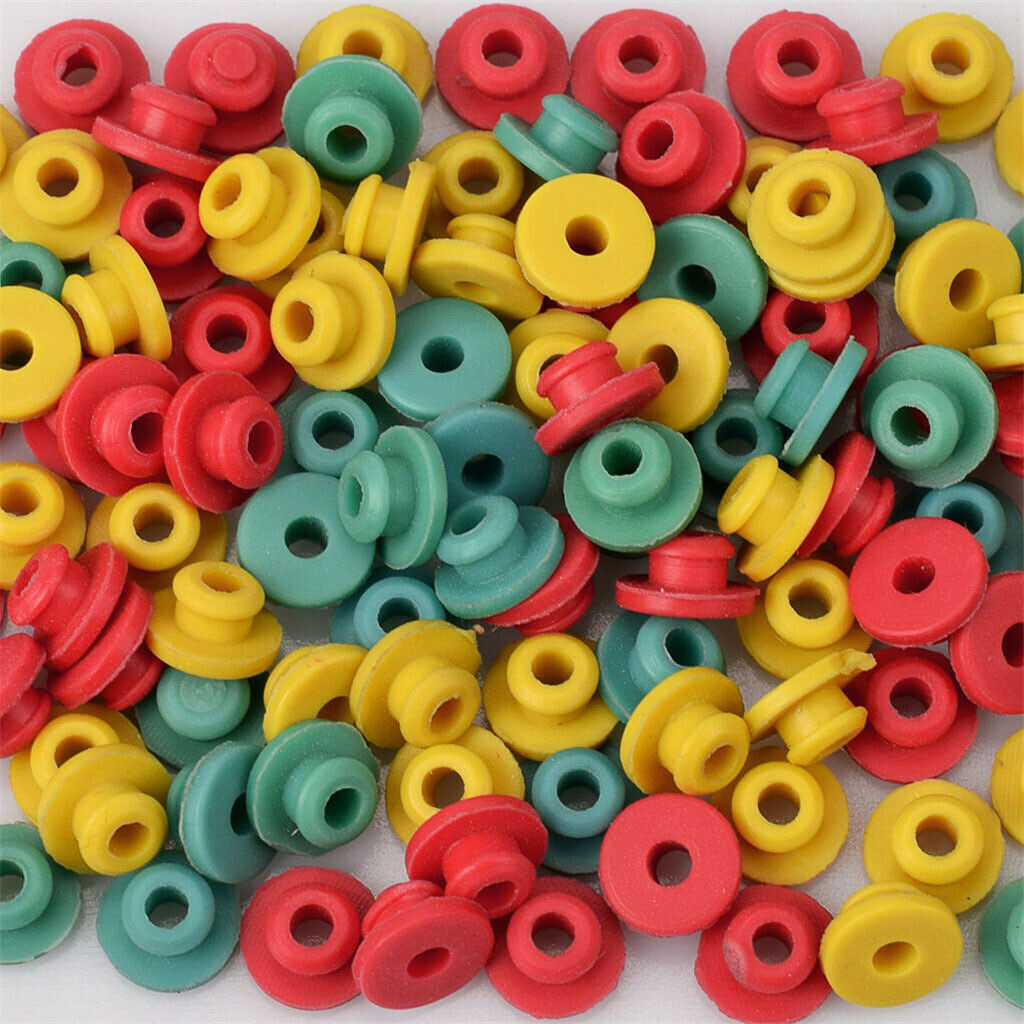 100pcs silicone tattoo machine needle eyelets nipple nipple ring supply kit
