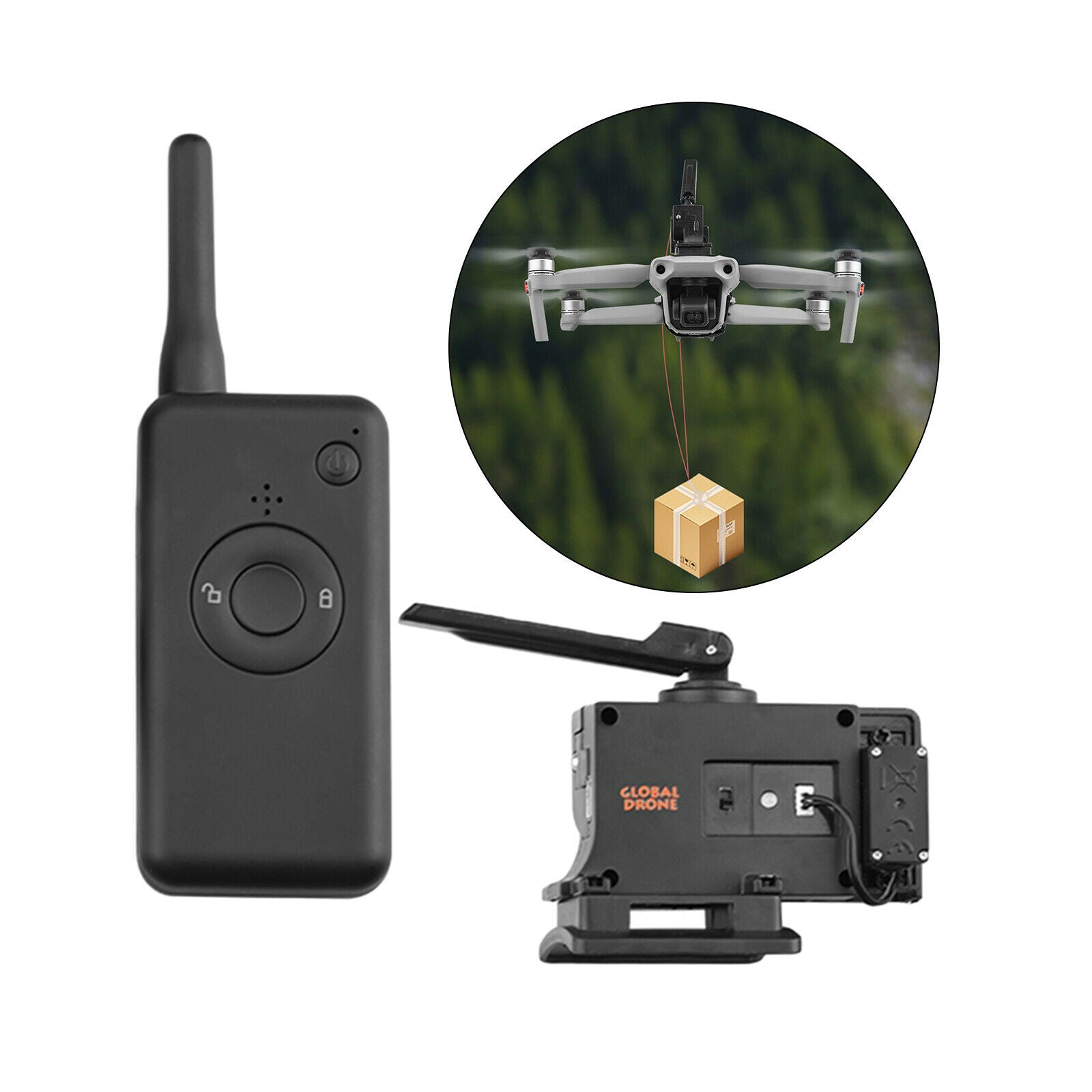 Air Drop Drone Thrower Release Device Kit for DJI Mavic Mini 2 for Bait Hook