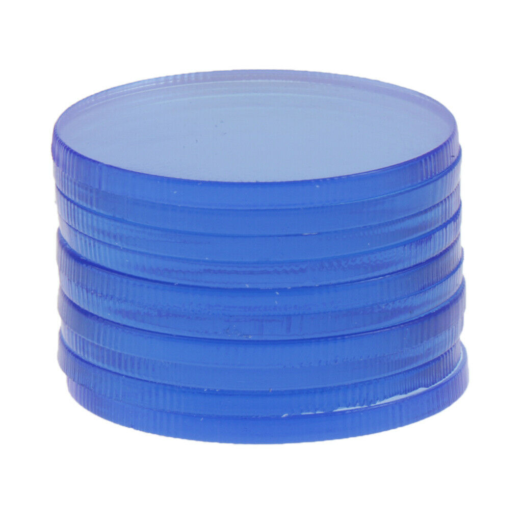 20Pcs 3cm Acrylic Slice Board DIY Blue