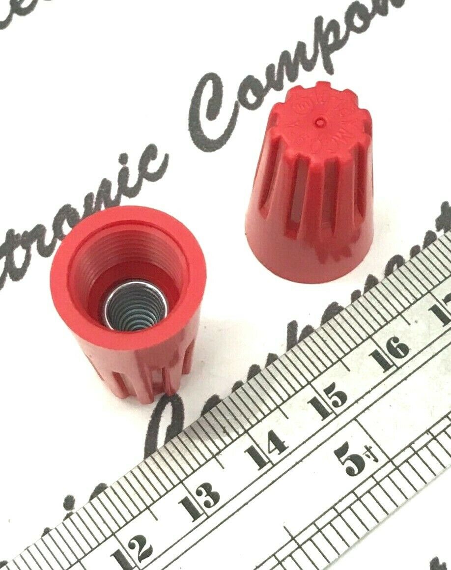10pcs - COOPER 66-3 600V RED WIRE CONN Large Size Wire Connectors