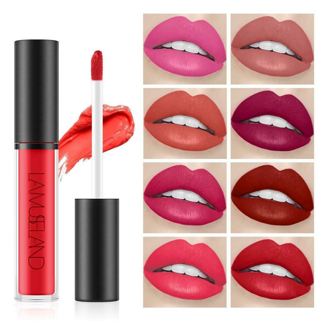 Waterproof Longlasting Lip Gloss Nonstick Cup Liquid Velvety Lipstick Violet