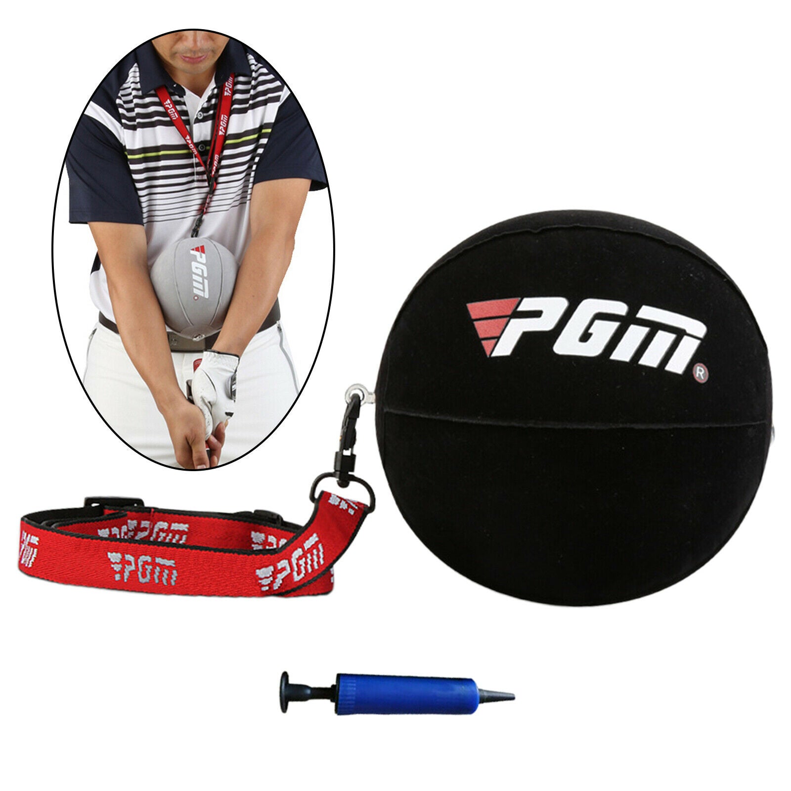 Golf Swing Training Aid Assist Putter Auxiliary for Beginner Black