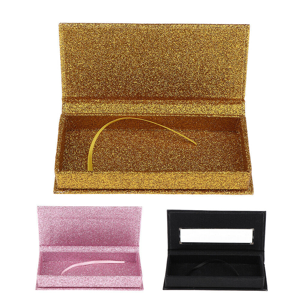 1x Magnetic False Eyelash Storage Case Container Eye Lash Holder Box Black