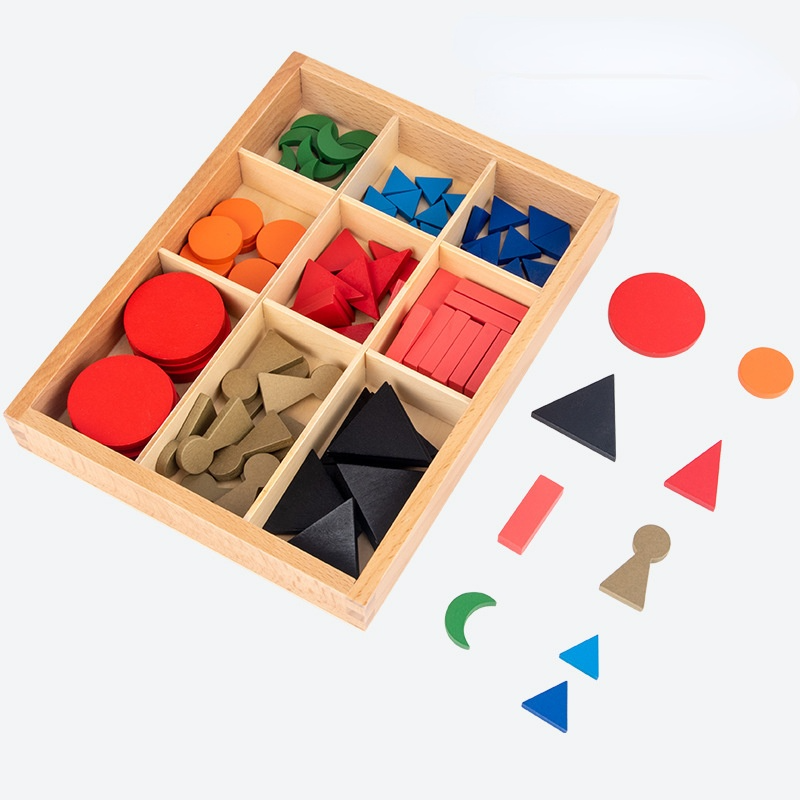 Montessori Basic Wooden Wooden Grammar Symbols Box Early Learning Teaching Toys