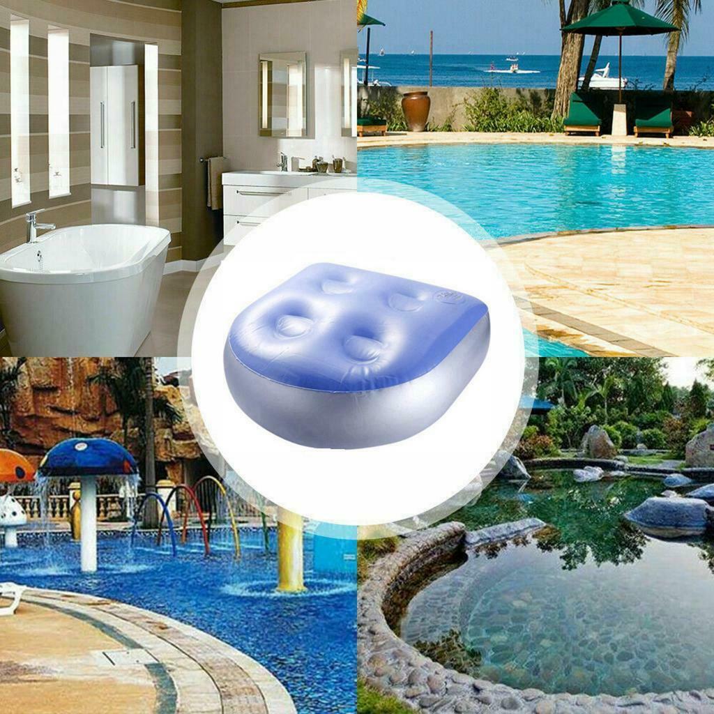 Spa and Hot Tub Booster Seat Pad with Suction Cup Soft Inflatable Massage
