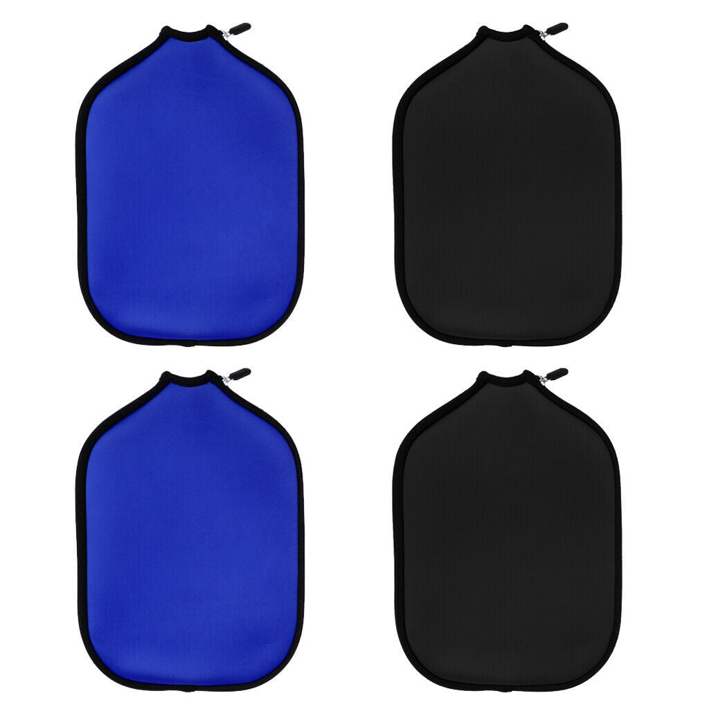 4pcs Pickleball Paddle Cover Case Bag Universal Accessories Black/Blue