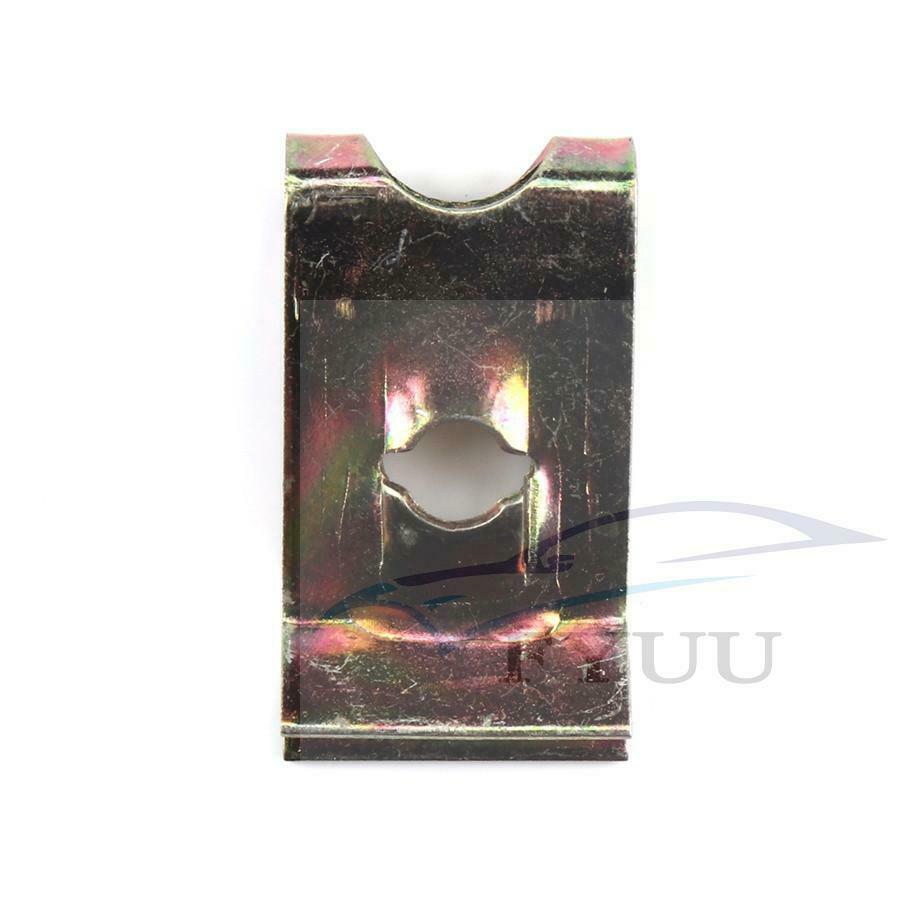 75PCS Speed Fasteners Screw Size 4,6,8,10,12,14 U Clips Spire Captive Nut Clip