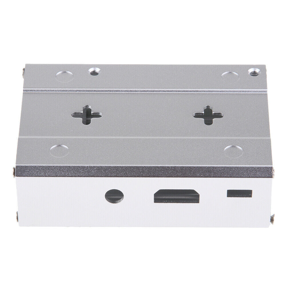 Aluminum Protective Case Metal Enclosure Cover Box For Raspberry Pi 3/ 2 gray