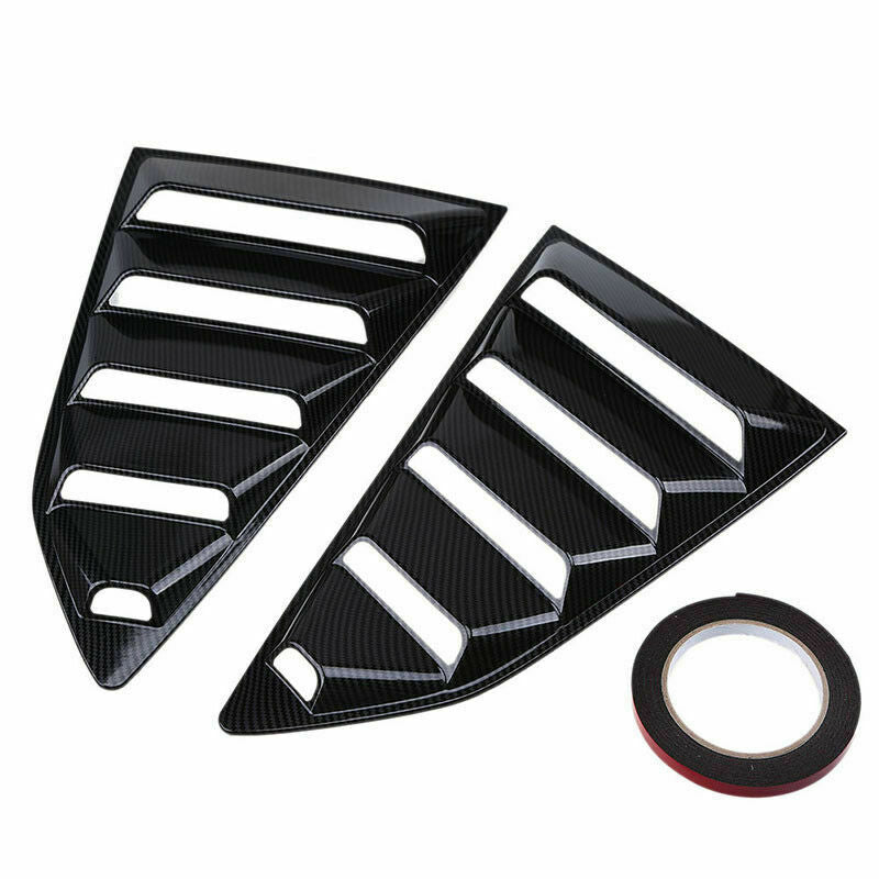 Carbon Fiber Side Vent Window Scoop Louver Cover Trim For Chevy Camaro 2016-2020