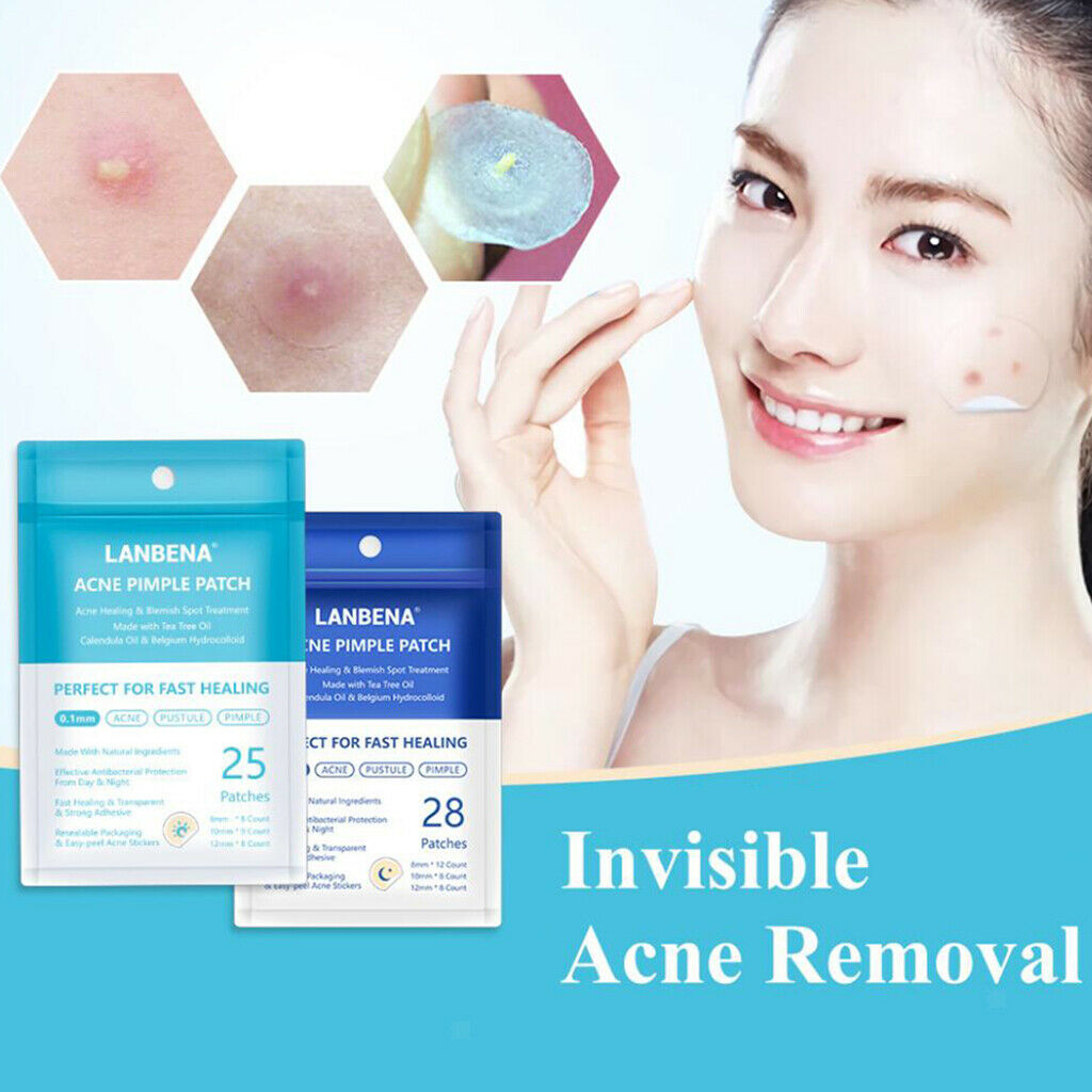 28Pcs Hydrocolloid Acne Patch Invisible Facial Spot Face Skin Care Night Use