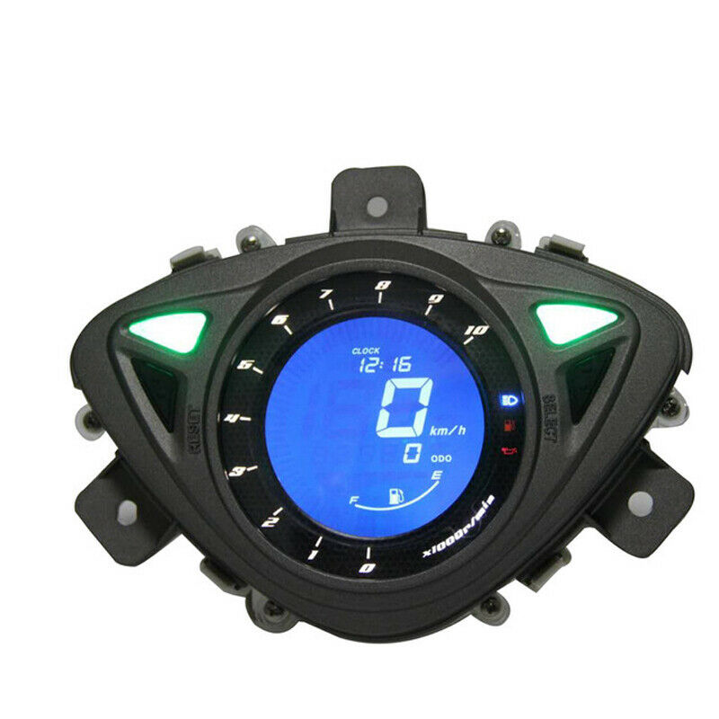 12V Motorcycle Bikes LCD Digital Odometer Speedometer Tachometer Gauge Meter Kit