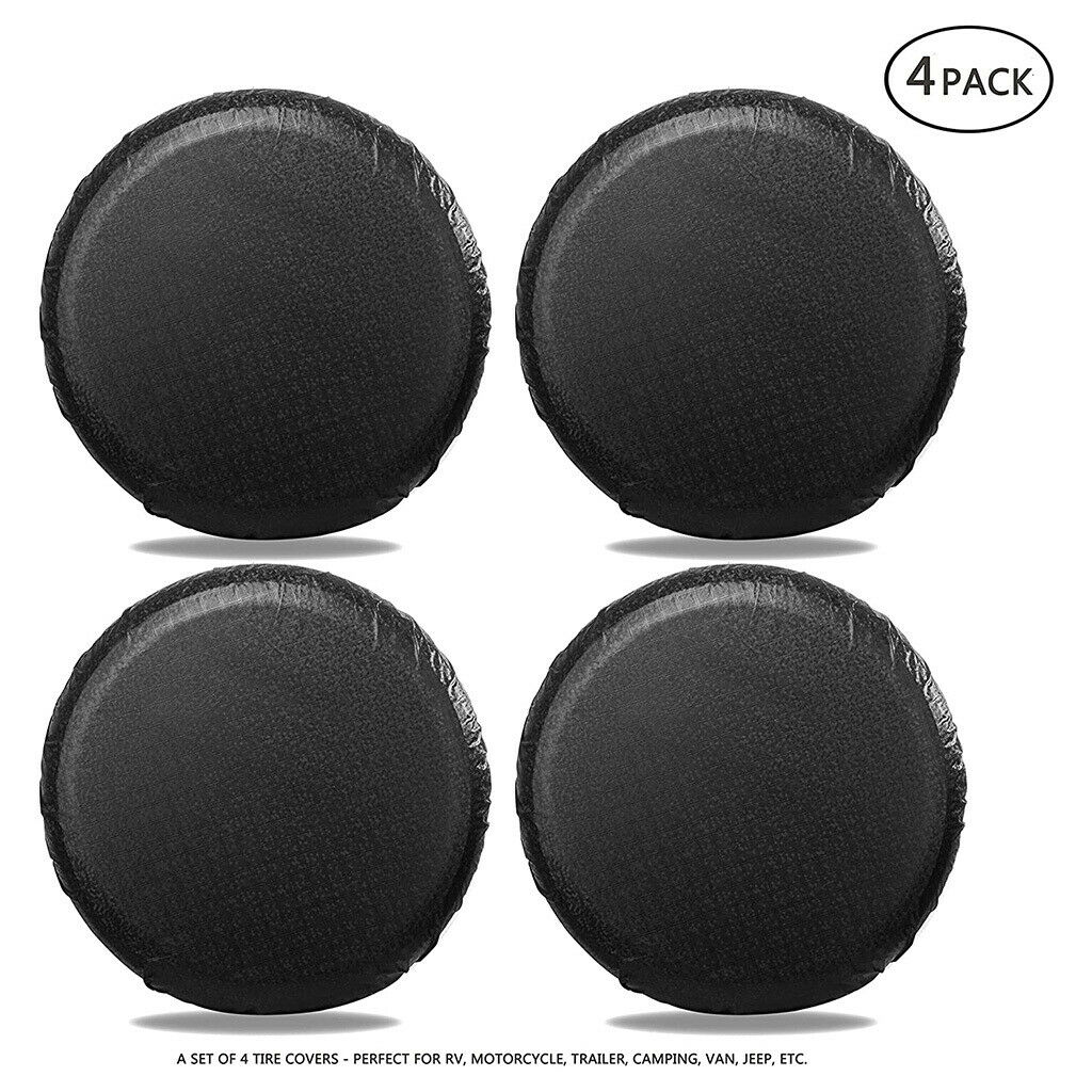 4pcs RV Tire Covers High Elastic UV Resistant Waterproof for 24''-26'' Dia.