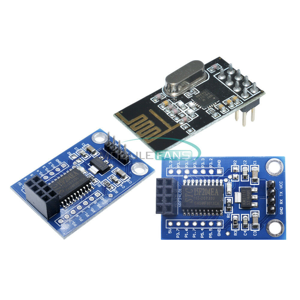 STC15F204 MCU Wireless Development Board + NRF24L01+ Wireless Serial Module