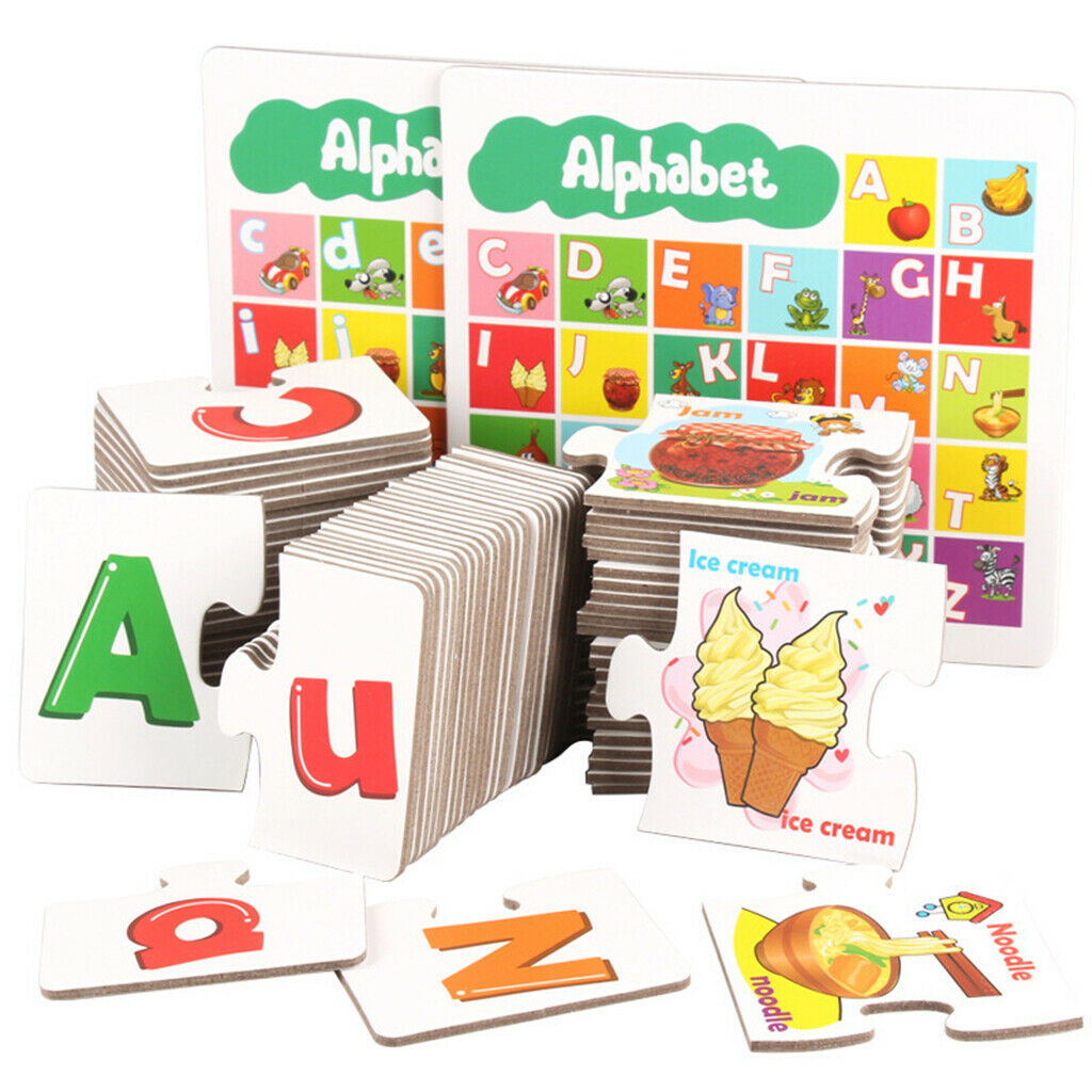 Cartoon Illustrations Animals Alphabet Flash Cards Spelling ABC Letters