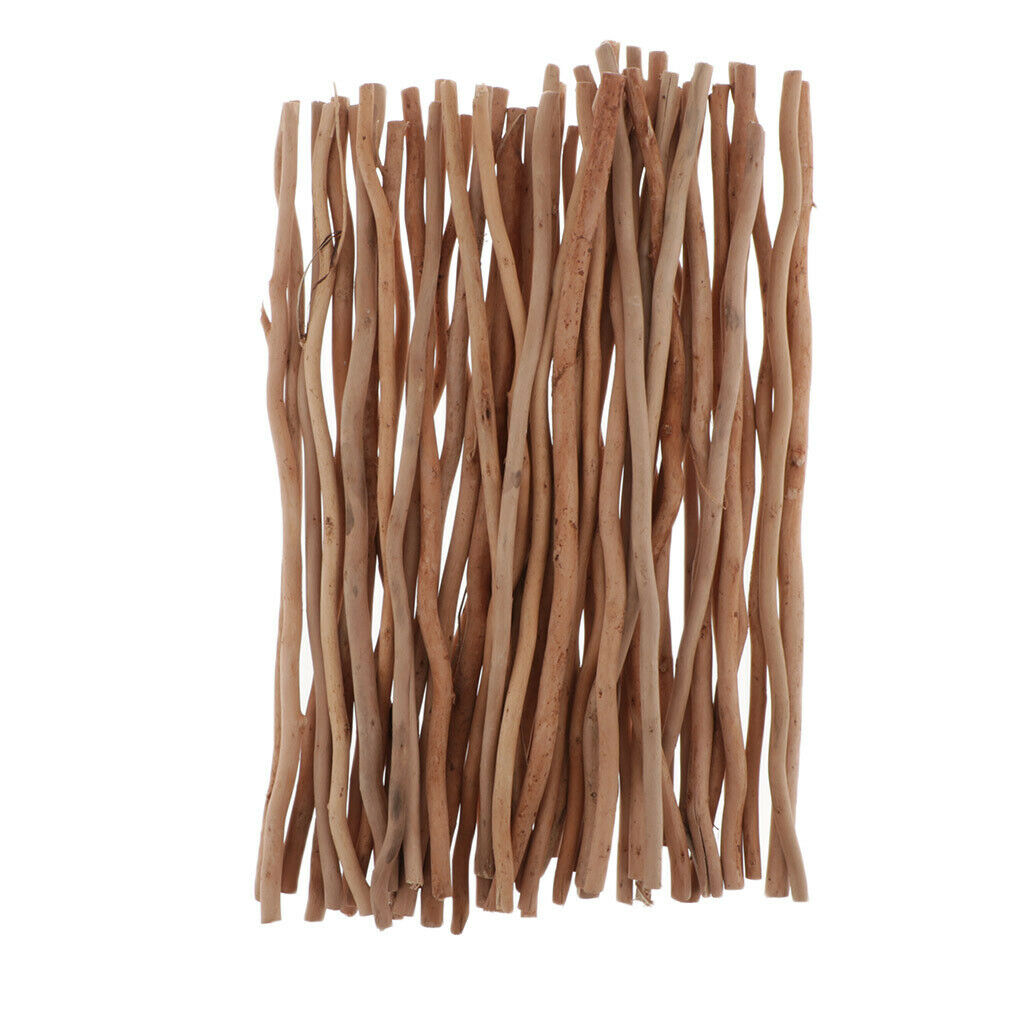 50x Driftwood Tree Branch Twig Rustic Home Embellishment Wood Stick Dowel Rod