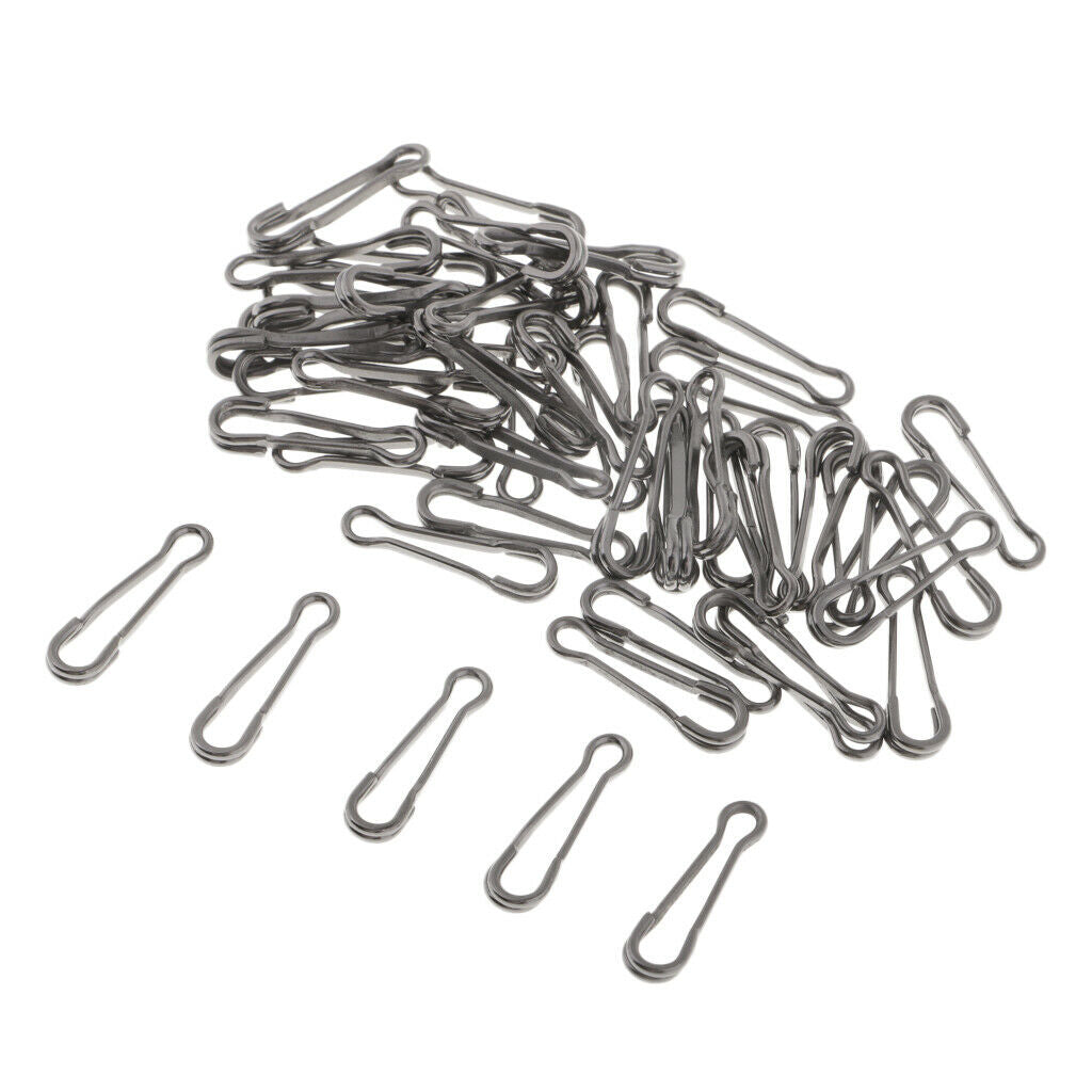 50Pcs Clips Connector Carp Fishing Clips Connection Links Fasteners -