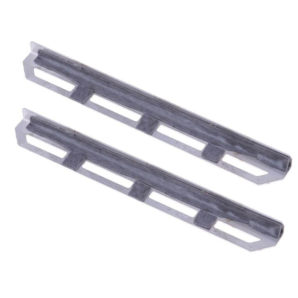 2 Pieces Metal Side Pedal Chassis Underrun Protection for 4 1/10 RC Truck Car