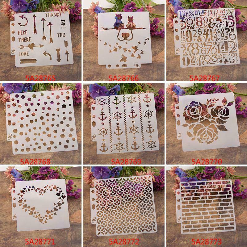 Stencils Template Painting Scrapbooking Embossing Stamping Album Crafts Hexagon