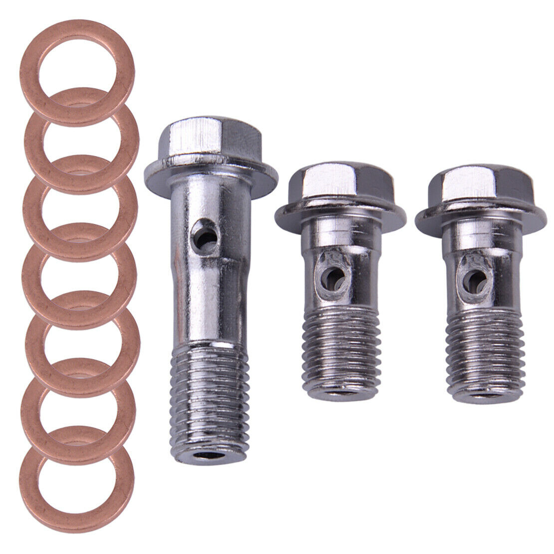 3Pcs/set Motorcycle Brake Banjo Caliper Bolt Master Cylinder 10mm M10 x 1.25 as