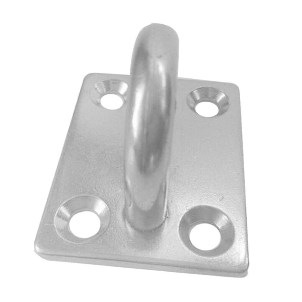 5mm Pad Eyes Marine Rigging 316 Stainless steel Square Plate