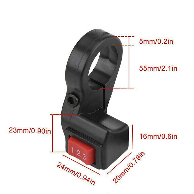 22mm 7/8in Handlebar Electric 3 Speed Module Switch For Motorcycle E-Bike.l8