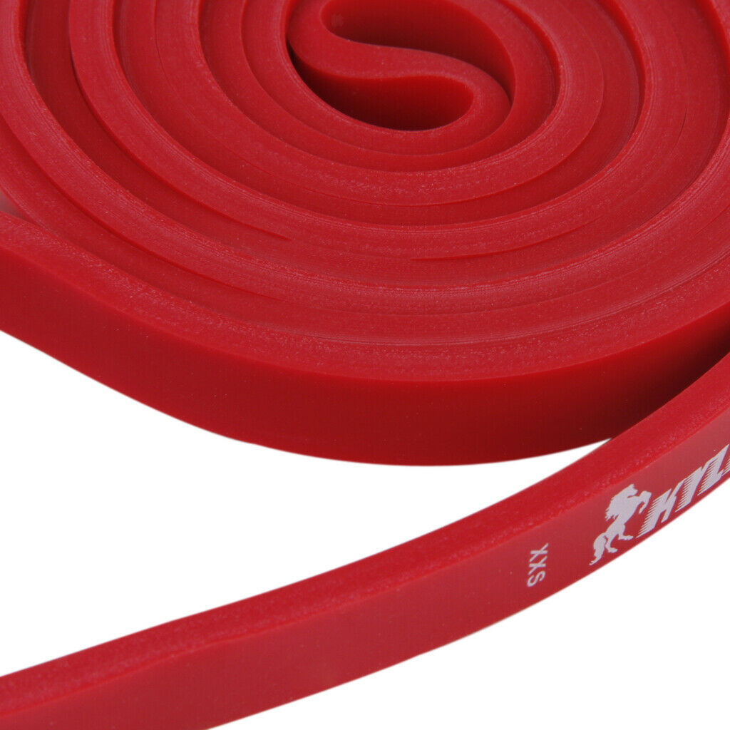 Tension Resistance Stretch Band Exercise Loop for Gym Fitness Red 15-35 lb