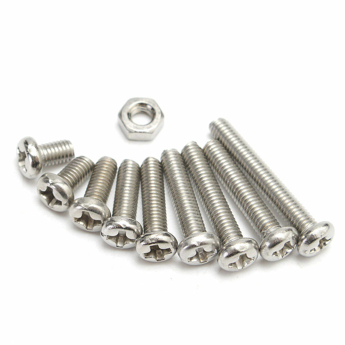 M3  Stainless Steel Hex Screw Nuts Bolt Cap Socket Assortment Set 340pcs