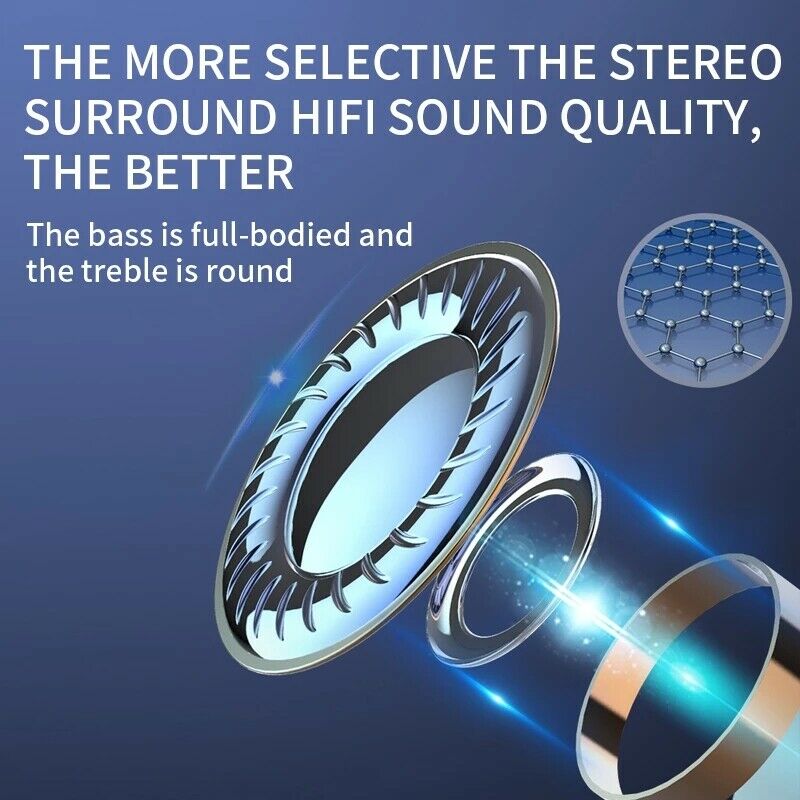 Wireless Earbuds TWS Waterproof Bluetooth Headphone Noise Canceling Earbuds 5.1