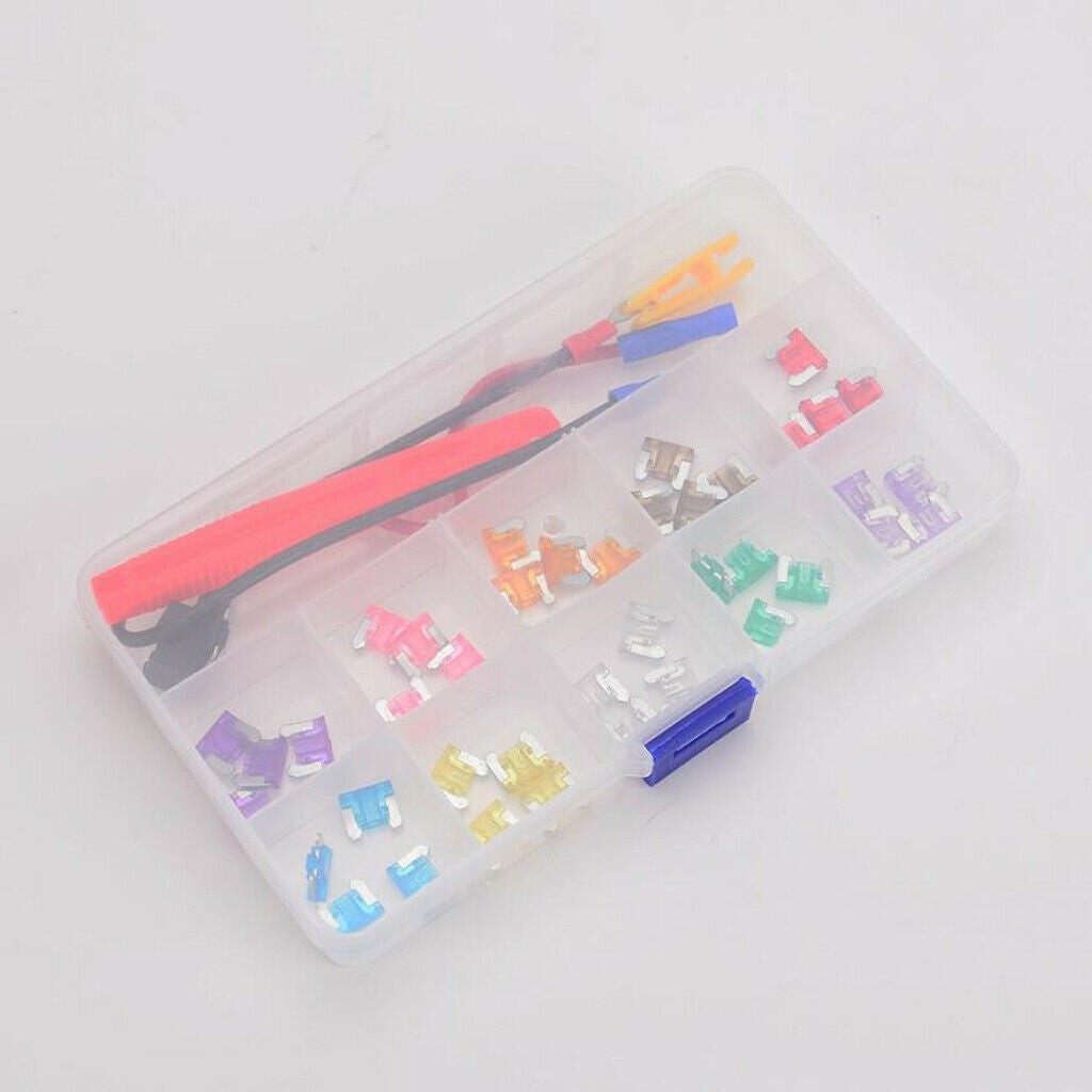 2A/3A/5A/7.5A/10A/15A/20A/25A/30A/35A Mini Fuse Kit for Motorcycle Car