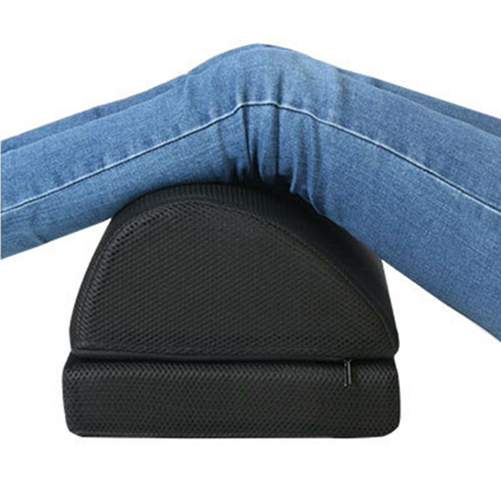 Adjustable Footrest Under Desk Pillow Travel Non Slip WashableZipper Cover