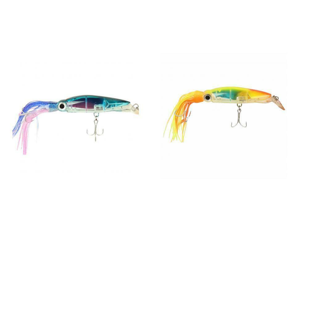 2pcs Bait Hook Tuna Marlin Lure Squid Jig Tackle Fishing Attraction Fish