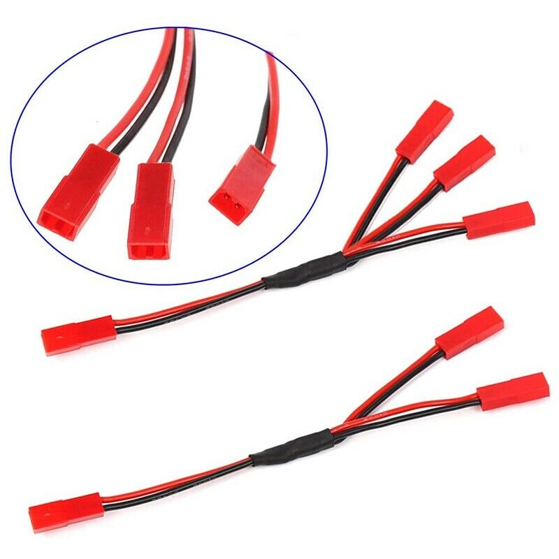 2X(JST Plug Splitter,JST Male Female Y Cable,JST Parallel Splitter Harness M3D1)