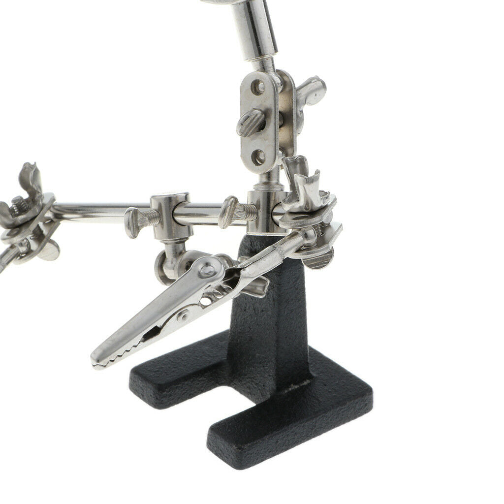 5X Magnifying Glasses Auxiliary Clip Magnifier Support For Soldering Jewelry