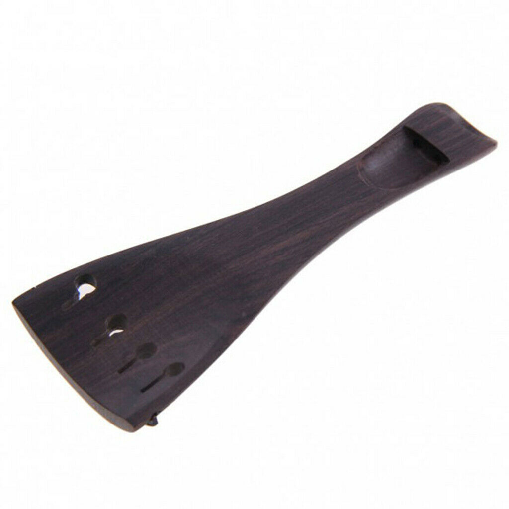 Set Ebony Wood 4/4 Violin Bridge Chinrest Endpin Tuners Peg Tail Tailpiece