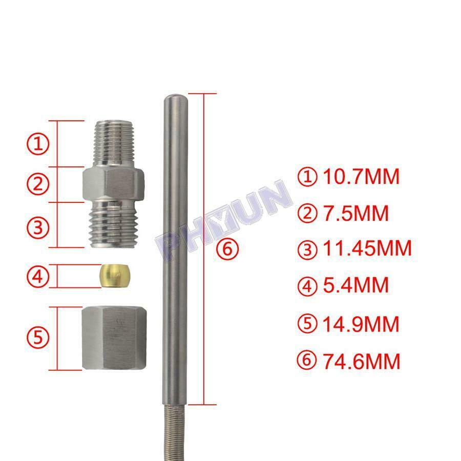 Exhaust Gas Temperature EGT Probe GlowShift Gauges Replacement For Link Advance